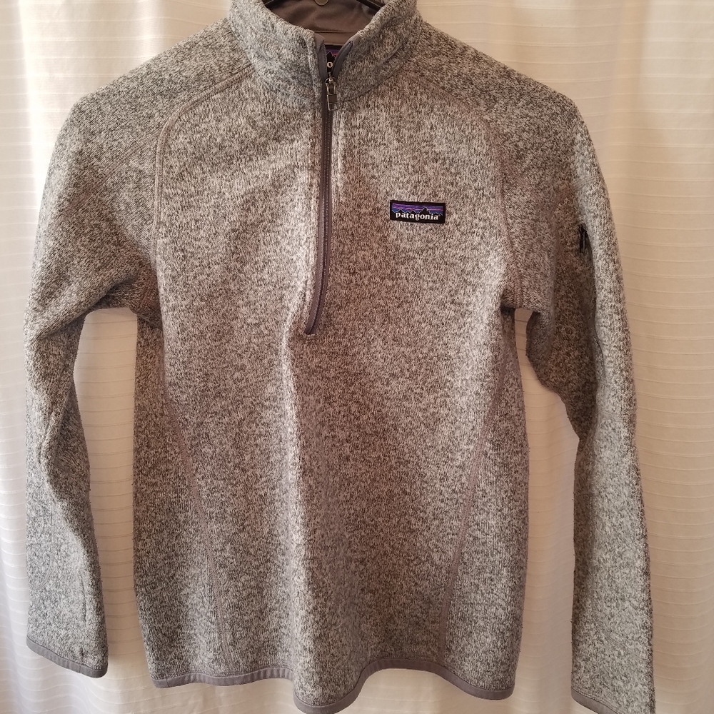 Patagonia Better Sweater 1/4 zip Womens XS Grey